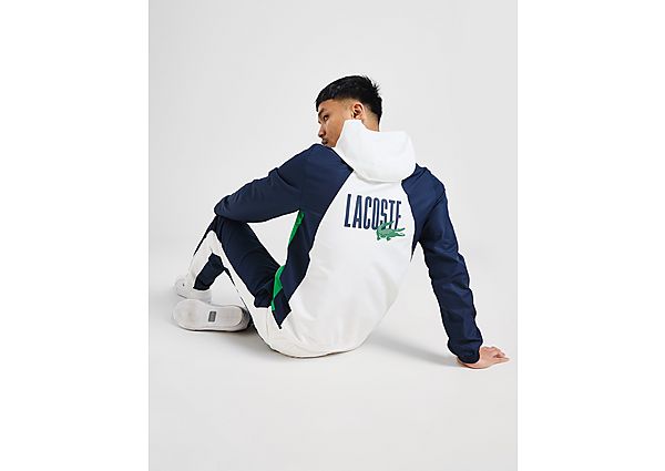 Lacoste Back Logo Colour Block Tracksuit White