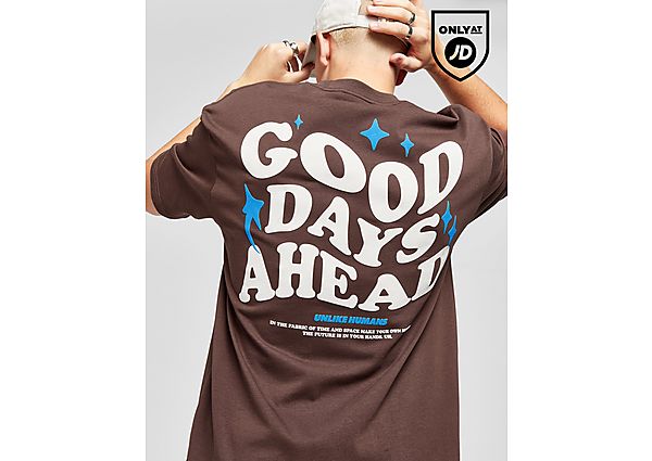 Unlike Humans Good Days TShirt Brown