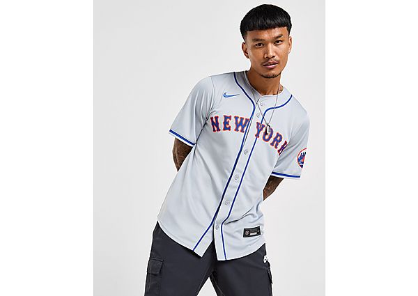 Nike MLB New York Mets 2024 Away Jersey Grey