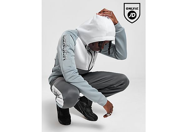 McKenzie Base Poly Full Zip Hoodie White