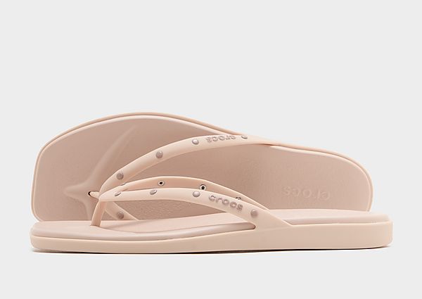 Crocs Miami Studded Flip Flops pink
