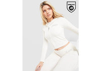 JUICY COUTURE Logo Jersey Full Zip Hoodie white