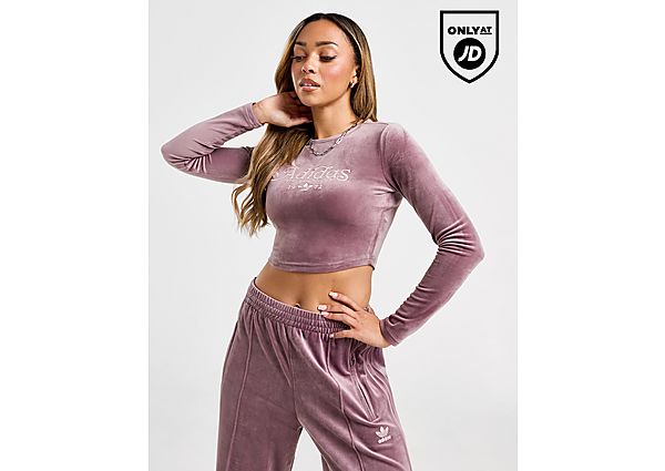 adidas Originals Velour Swirl Long Sleeve Top