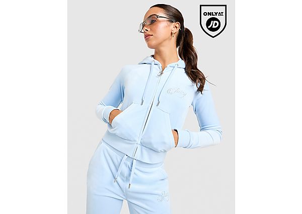 JUICY COUTURE Script Velour Hoodie