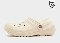 Crocs Lined Fuzz Strap Clog white