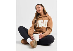 UGG Large Logo Hoodie Brown