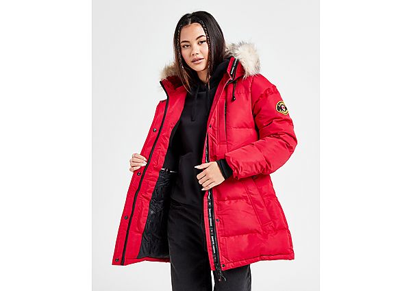 Zavetti Canada Goshawa Parka Jacket Red