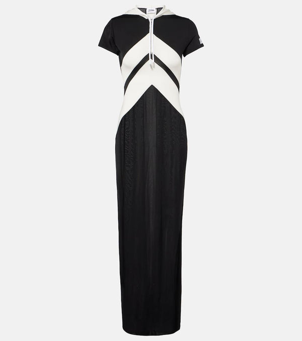 Jean Paul Gaultier Paneled jersey maxi dress