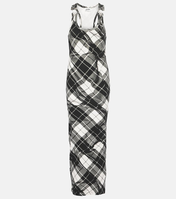 Jean Paul Gaultier Tartan cotton maxi dress