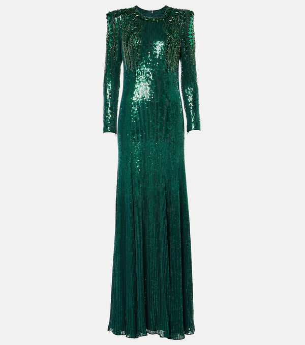 Jenny Packham Paloma embellished sequined gown