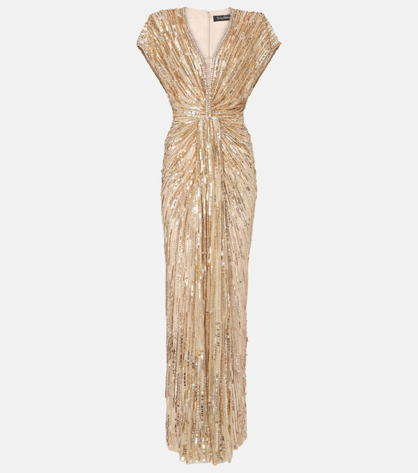 Jenny Packham Zola sequined tulle gown