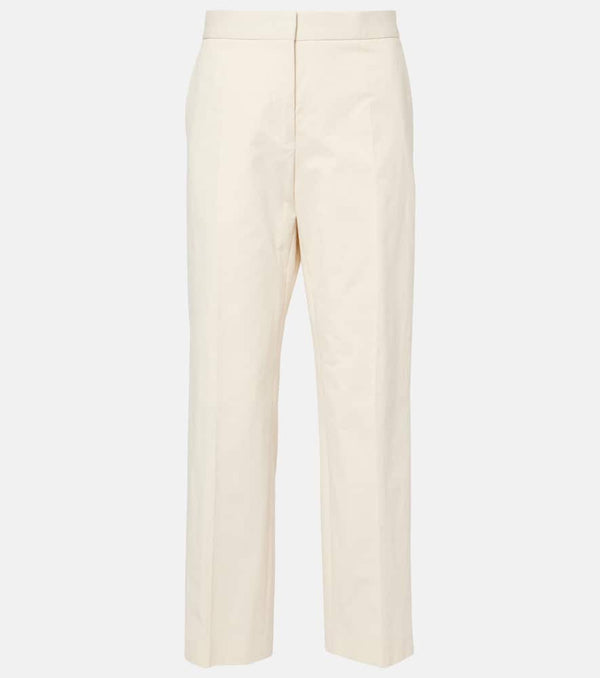 Jil Sander Cropped cotton straight pants