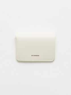 Jil Sander Double Card Wallet Eggshell