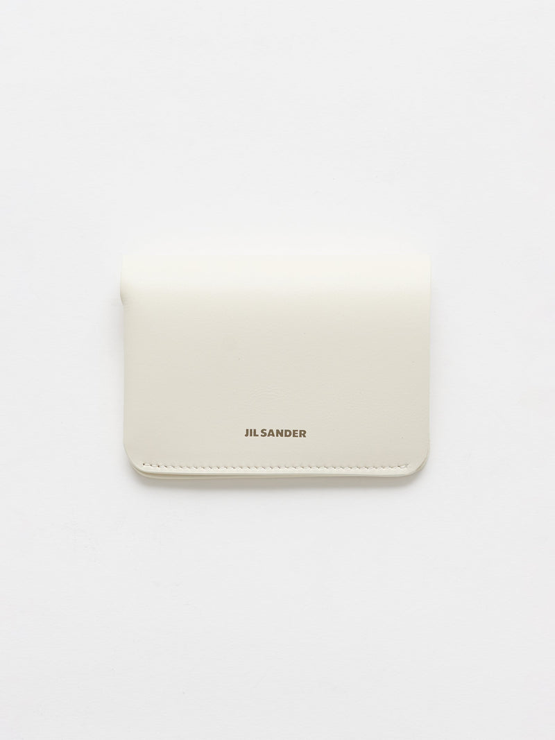 Jil Sander Double Card Wallet Eggshell