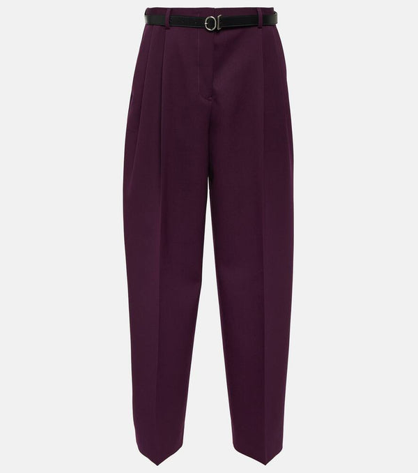 Jil Sander High-rise wool straight pants