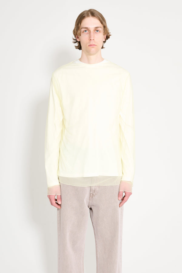 Jil Sander Layered T-shirt Pistacchio Cream