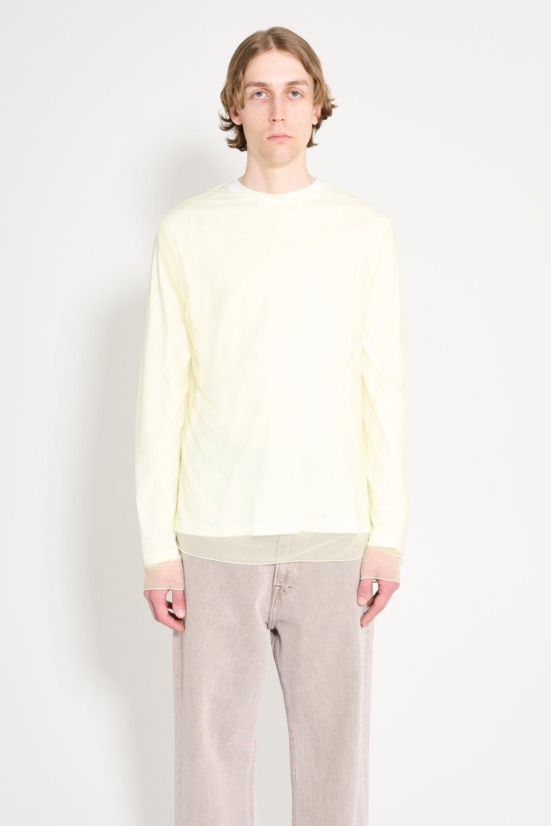 Jil Sander Layered T-shirt Pistacchio Cream