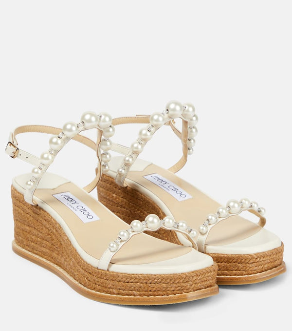 Jimmy Choo Amatuus 60 embellished espadrilles