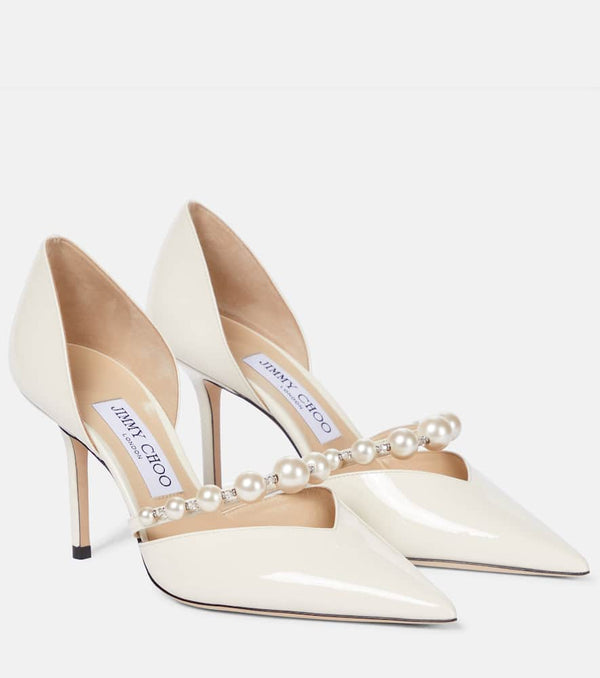 Jimmy Choo Aurelie 85 patent leather pumps