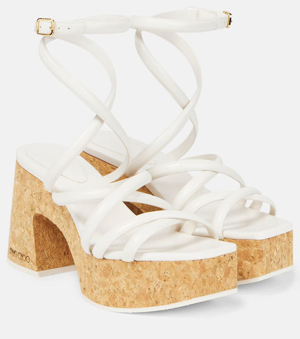 Jimmy Choo Cecelia 95 leather sandals