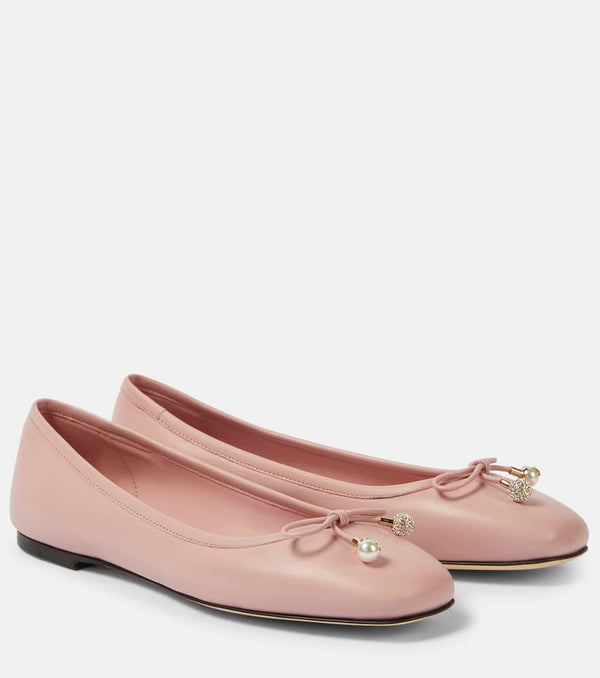 Jimmy Choo Elme leather ballet flats