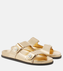 Jimmy Choo Fayence metallic leather sandals