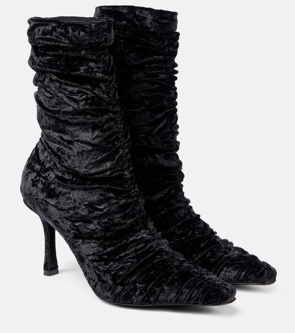 Jimmy Choo Lotta 85 velvet ankle boots