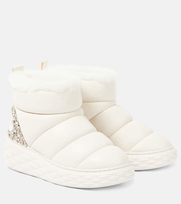 Jimmy Choo Xan shearling-lined leather snow boots