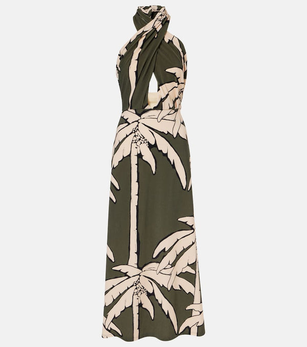 Johanna Ortiz Printed cutout maxi dress