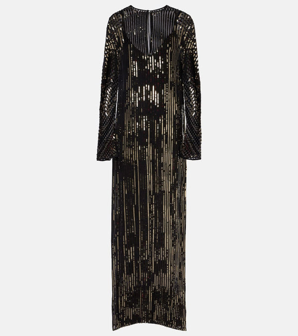 Johanna Ortiz Sequined silk gown