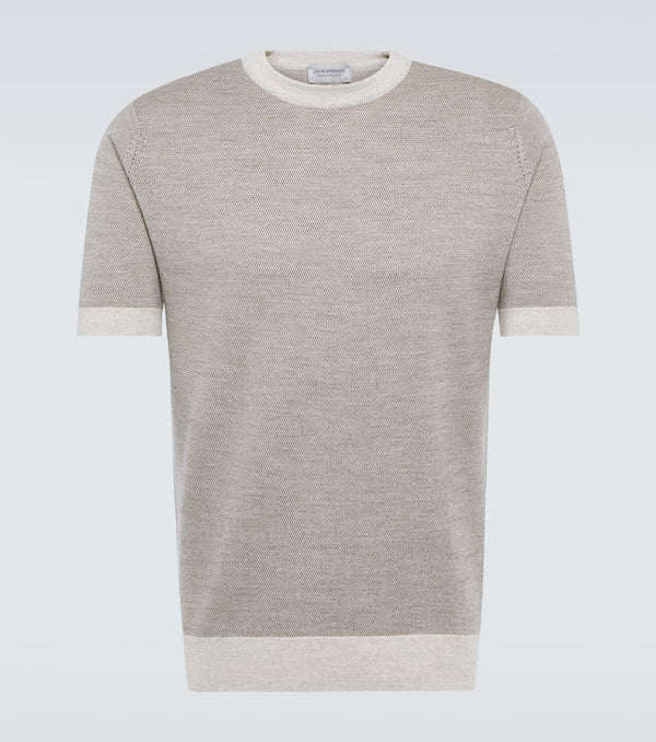 John Smedley 20.Singular wool T-shirt