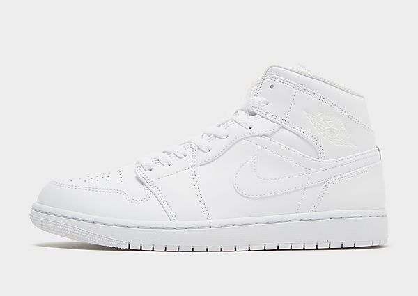 Jordan Air 1 Mid  White/White/White