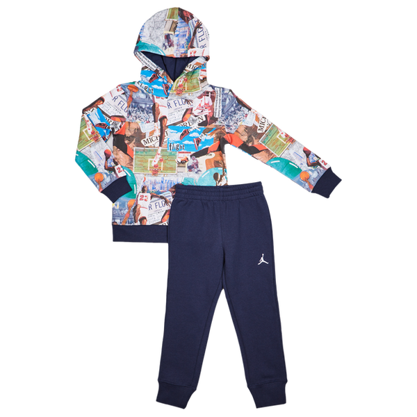 Jordan Brooklyn Aop Tracksuits Blue 