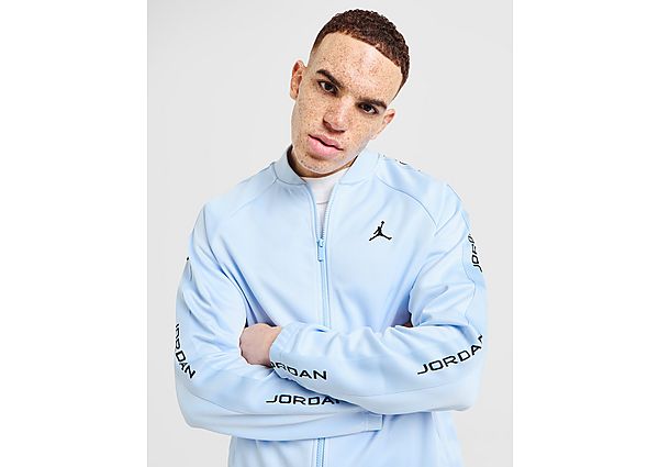 Jordan Poly Track Top  Hydrogen Blue/Black