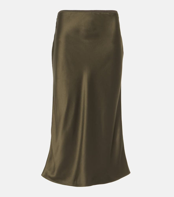 Joseph Isaak silk satin midi skirt