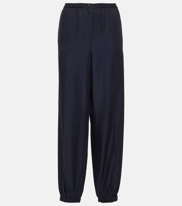 Joseph Taio silk and cotton tapered pants