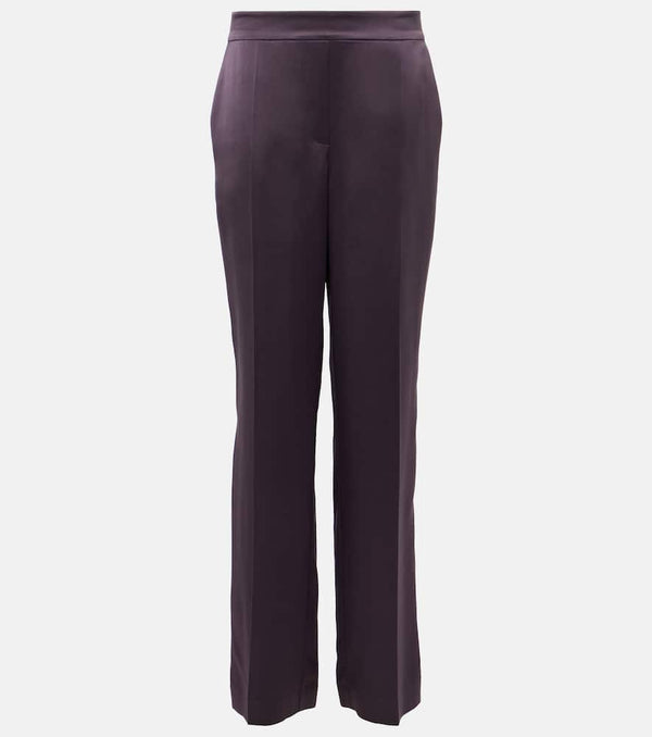 Joseph Tova high-rise silk satin wide-leg pants