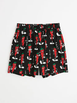 Junya Watanabe MAN x Lousy Livin Printed Boxer Shorts Black Yellow