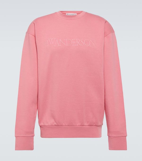 JW Anderson Embroidered cotton jersey sweatshirt