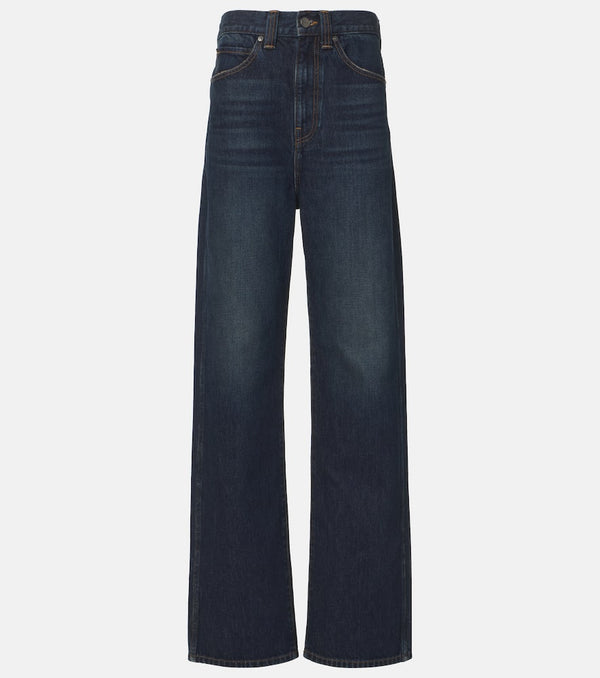 Khaite Bonnie high-rise wide-leg jeans