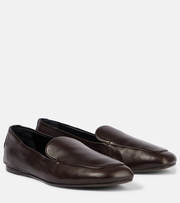 Khaite Monroe leather loafers