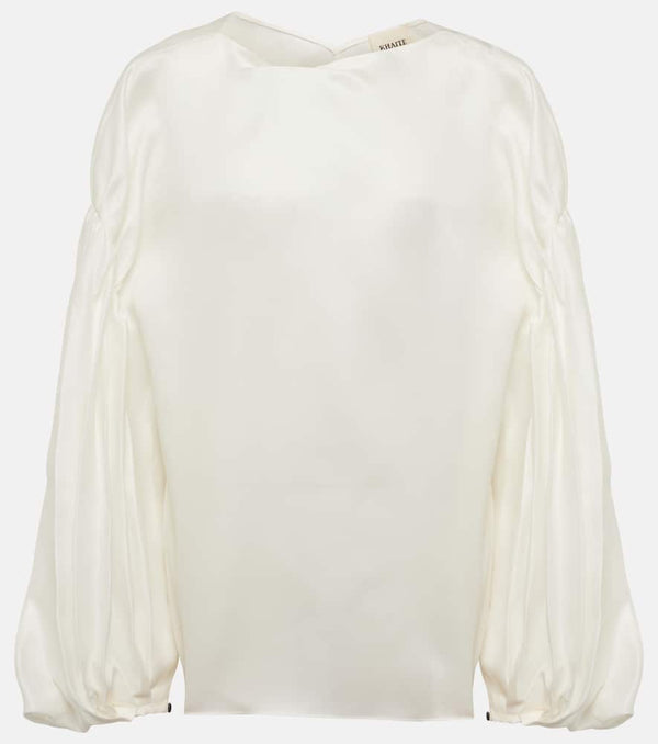 Khaite Quico silk blouse