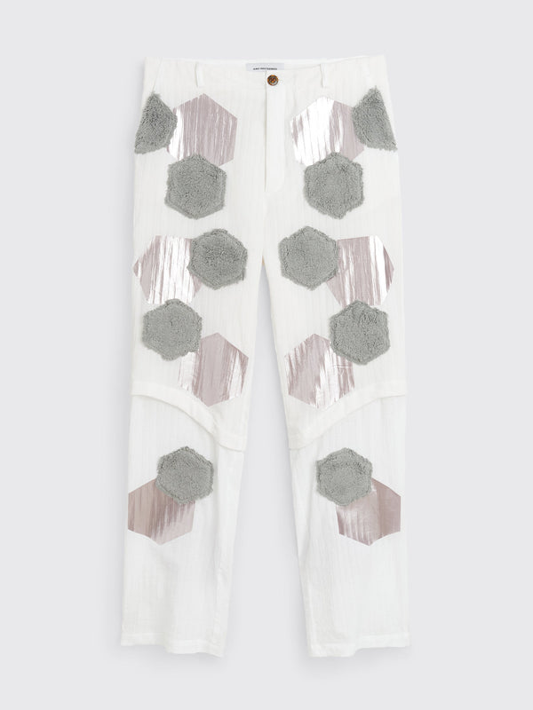 Kiko Kostadinov Danh Convertible Trouser Frost White  Dove Grey