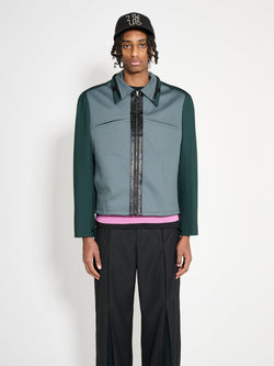 Kiko Kostadinov Ugo Blouson Stone Grey Deep Green