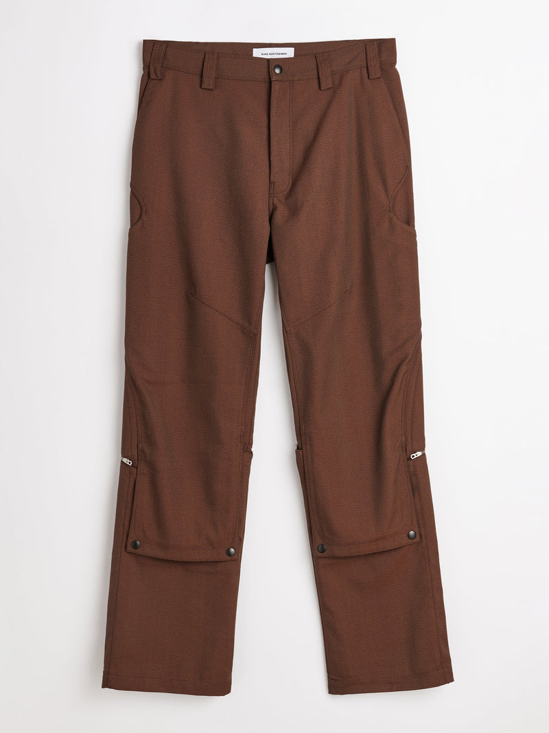 Kiko Kostadinov Tonino Utility Trouser Brown Sparrow