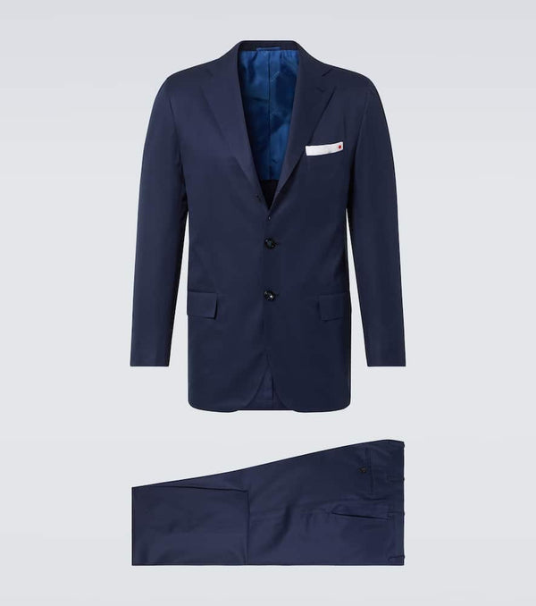 Kiton Single-breasted cotton suit