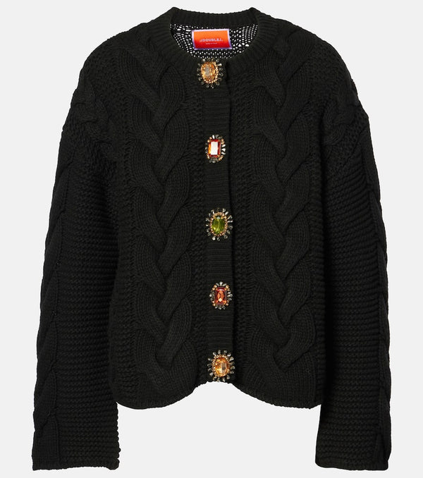 La DoubleJ Portrait embellished cardigan