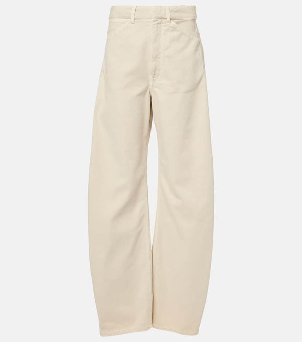 Lemaire High-rise cotton straight-leg pants