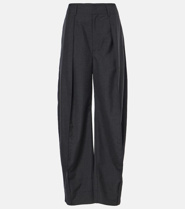 Lemaire Pleated twill wide-leg pants