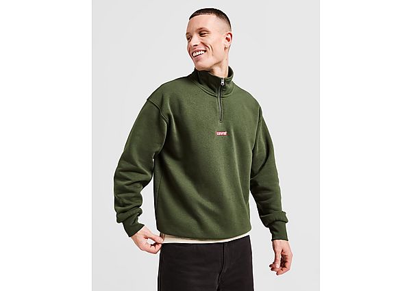 LEVI' 1/2 Zip Baby Logo Sweatshirt  Green